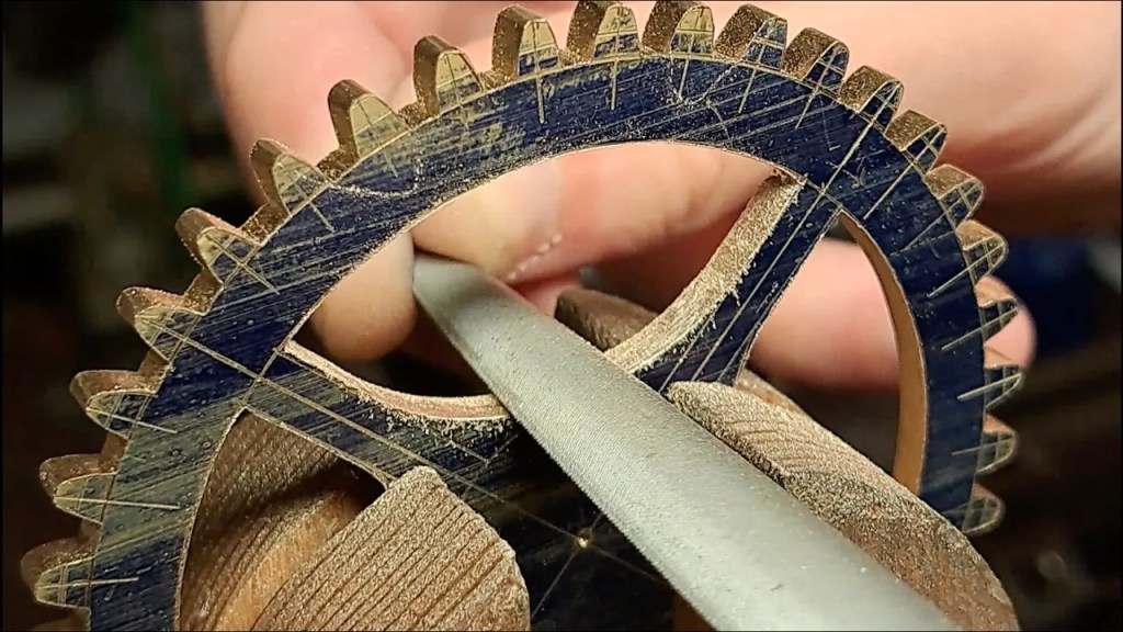 Cutting a Brass Gear by Hand (Without an Index Plate)